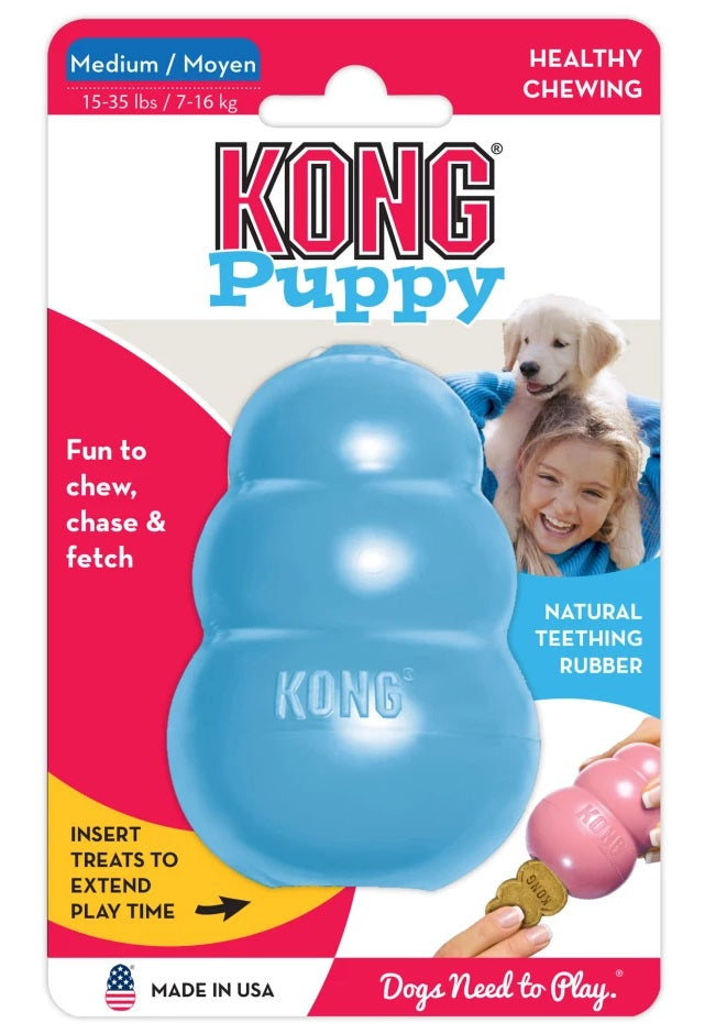 Kong Puppy M blauw