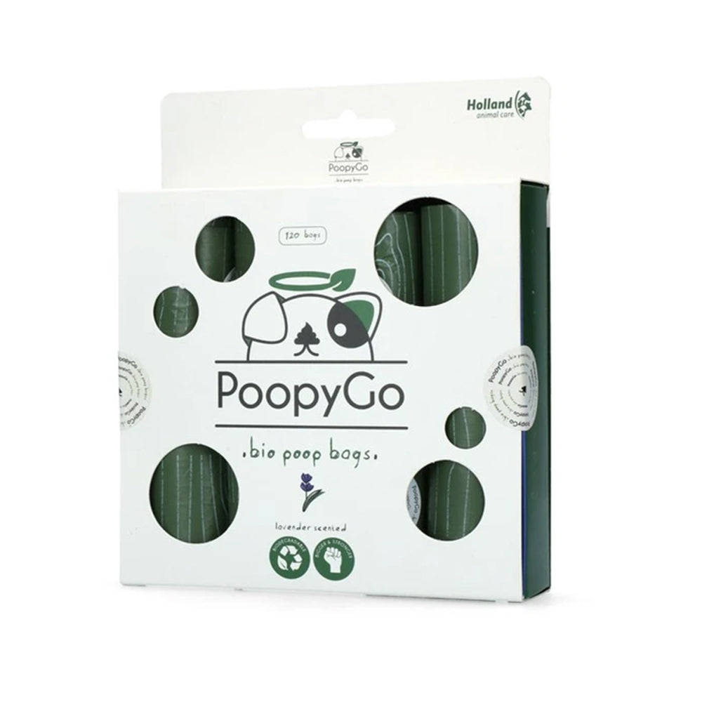 PoopyGo Eco friendly 120 st. (8x15 zakjes) Lavendelgeur